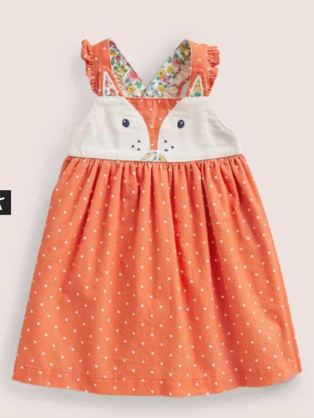 NWOT Mini Boden Cord Pinnie Dress